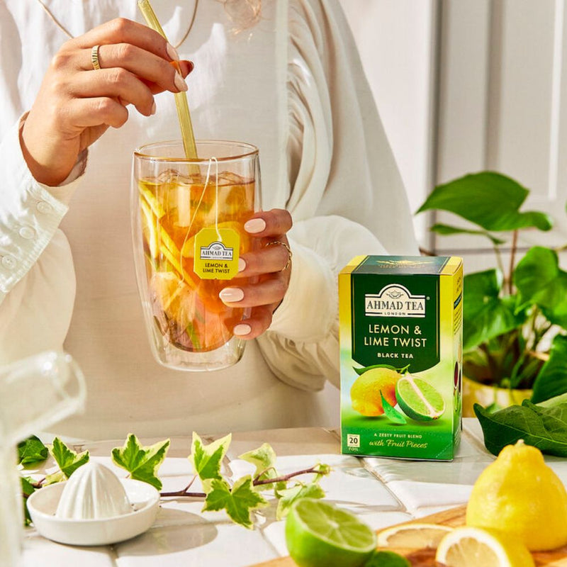 Lemon & Lime Twist Fruit Black Tea - Teabags