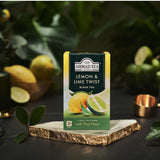 Lemon & Lime Twist Fruit Black Tea - Teabags