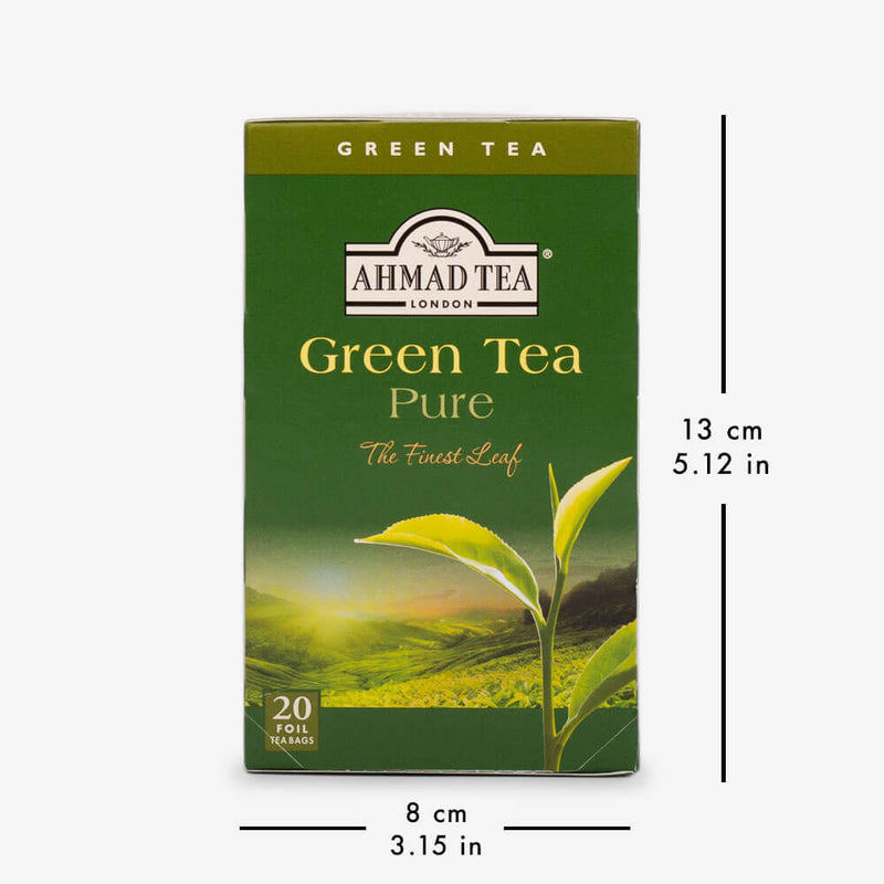 6 Packs of 20 Teabags - Box with dimensions