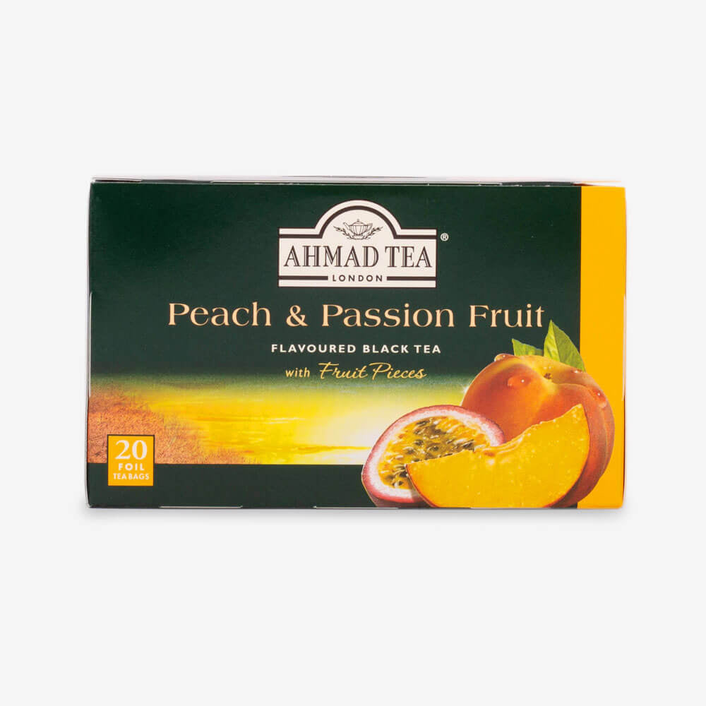 Peach Passion Fruit Fruit Black Tea 6 Packs of 20 Teabags S S