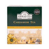 Ahmad Tea Cardamom Tea 100 Teabags - Front of box