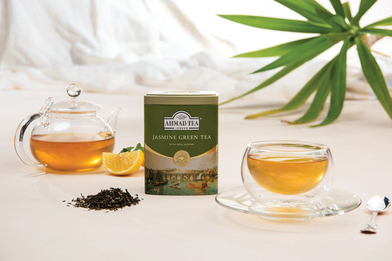 Jasmine Romance Green Tea - Loose Leaf Caddy from English Scene Collection
