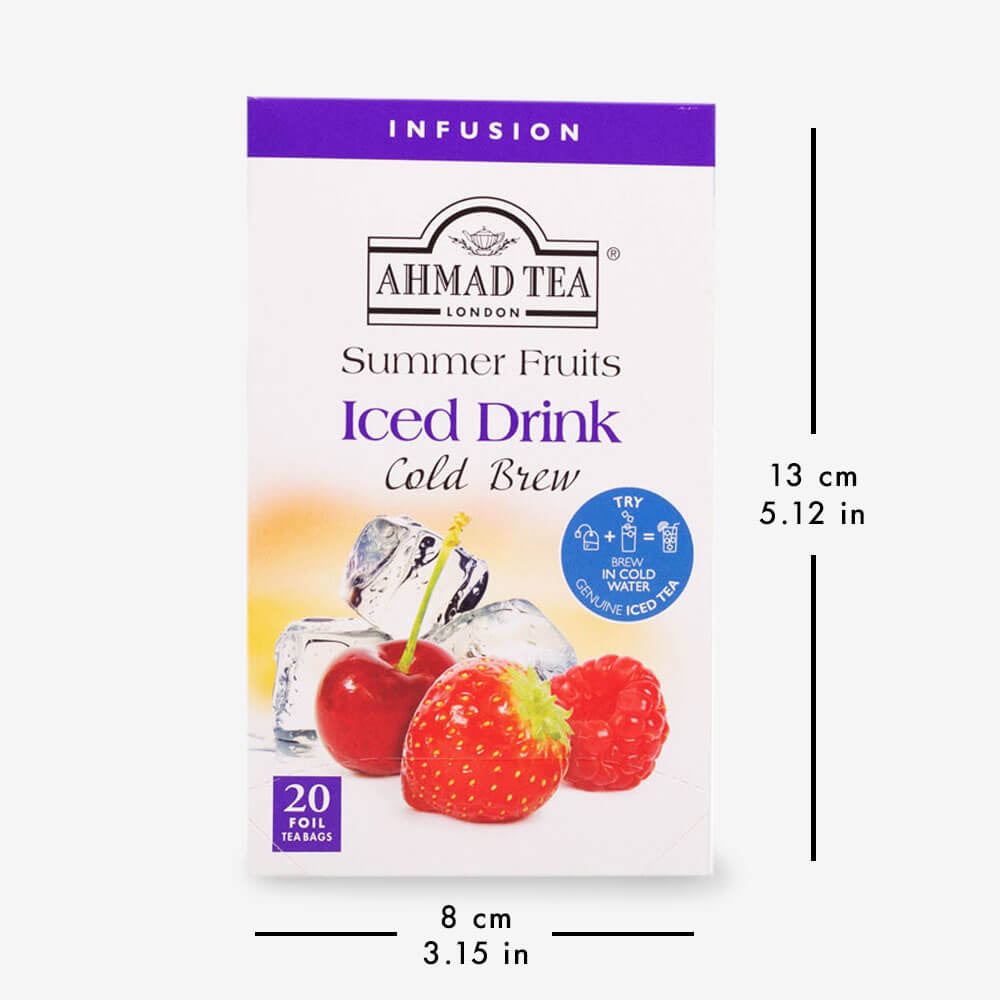 6 Packs of 20 Foil Teabags - Box with dimensions