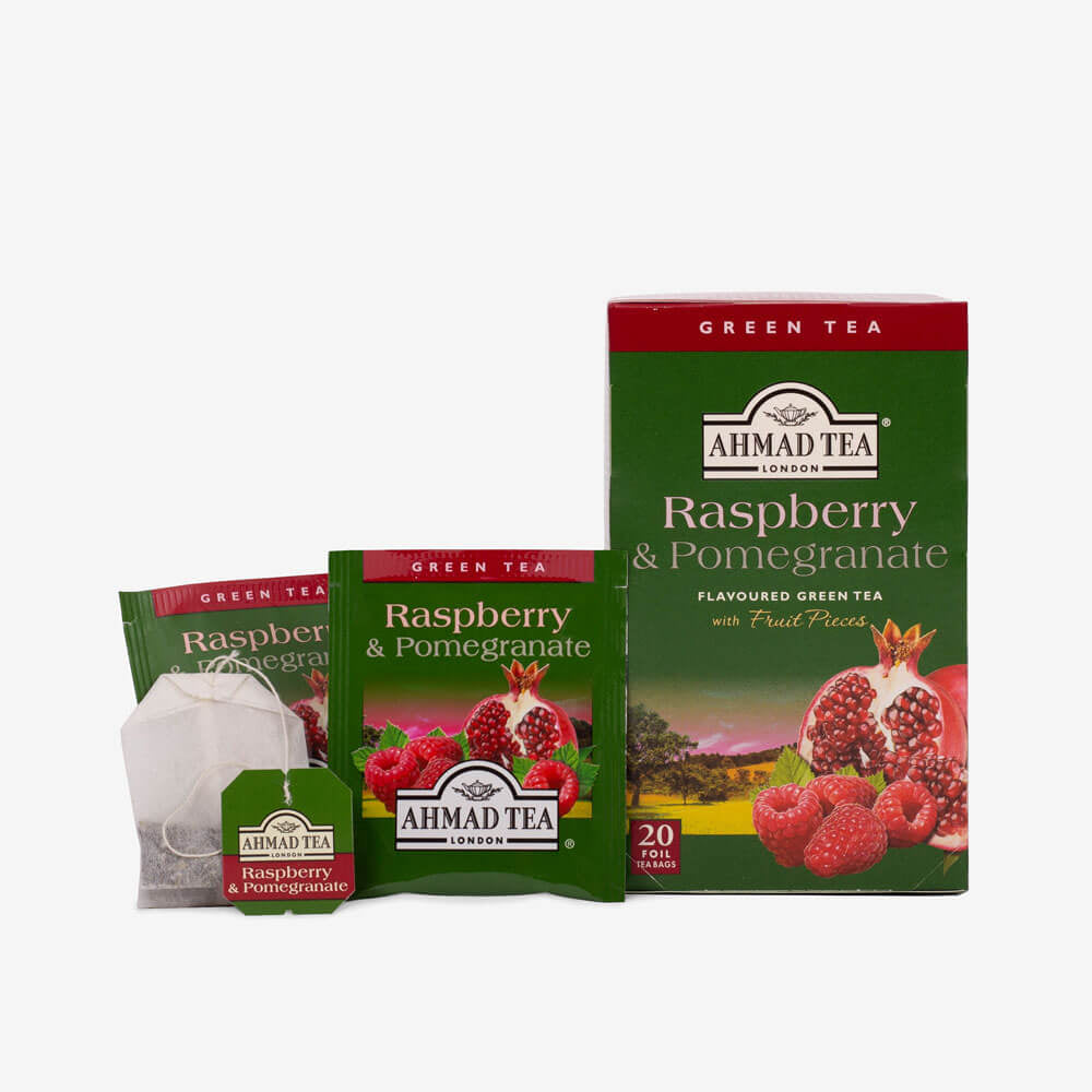 Raspberry & Pomegranate Tea – Teabags | Green Teas | AhmadTea.com ...