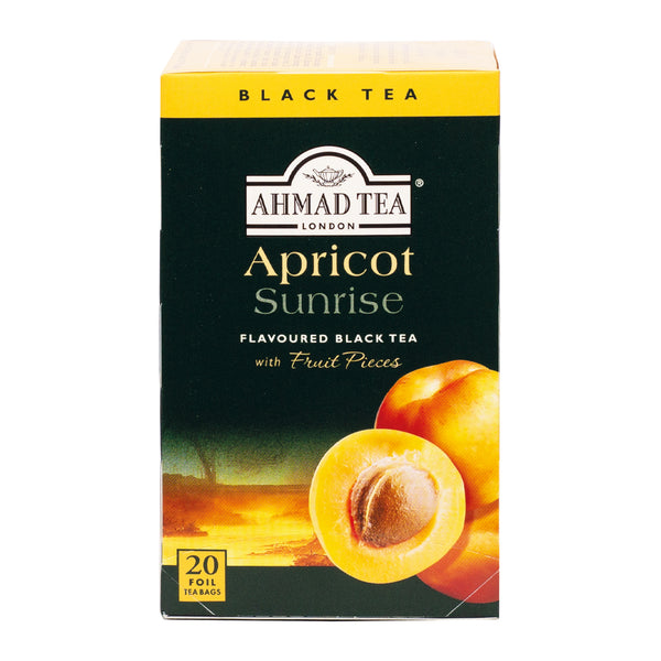 Apricot Sunrise 20 Teabags - Front of box
