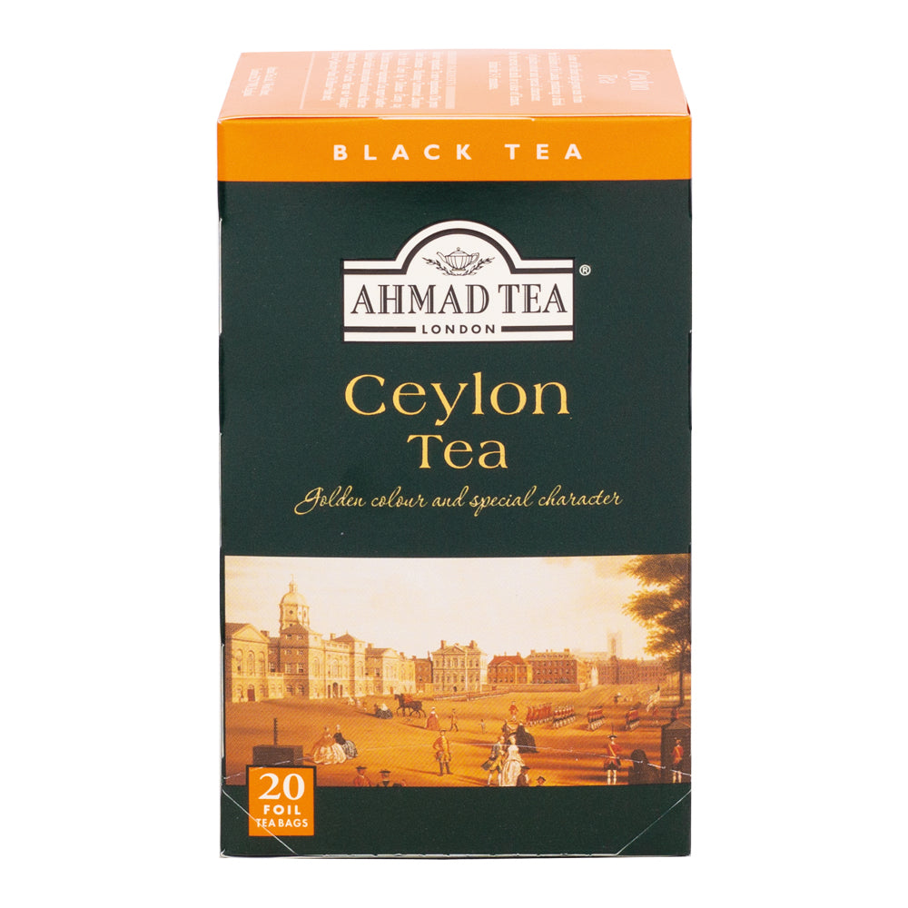 Ahmad Tea Ceylon Tea 20 Teabags - Front of box