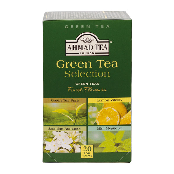 Green Tea Selection 20 Teabags - Front of box