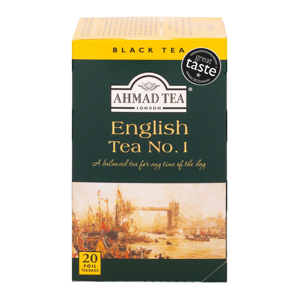 Ahmad Tea English Tea No. 1 - 20 Teabags - Front of box