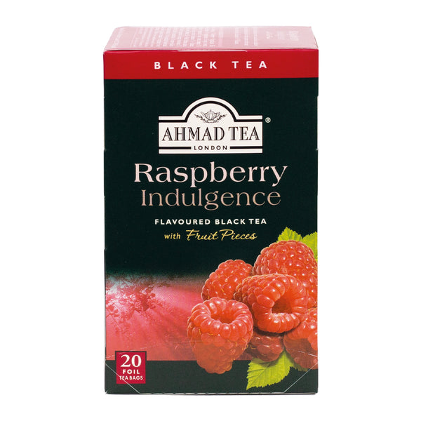 Raspberry Indulgence 20 Teabags - Front of box
