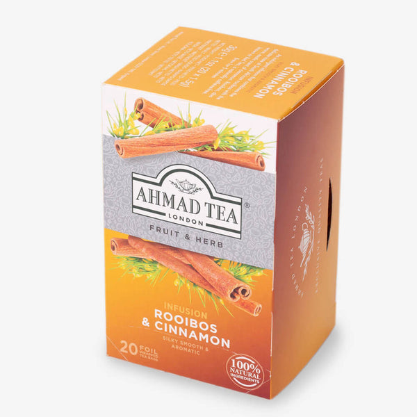 6 Packs of 20 Foil Teabags - Side angle of box