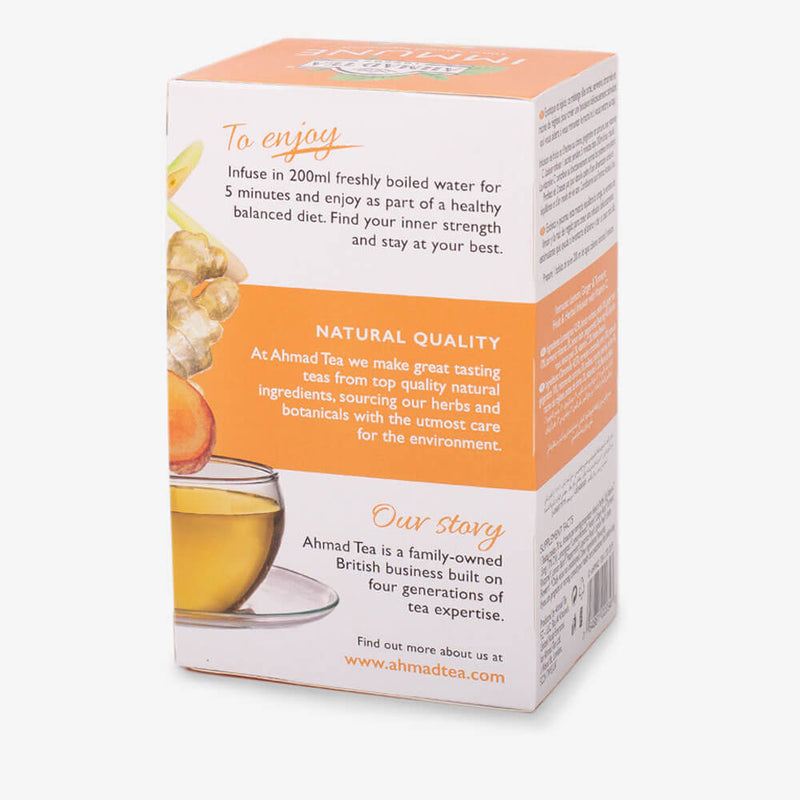 6 Packs of 20 Teabags - Back of box