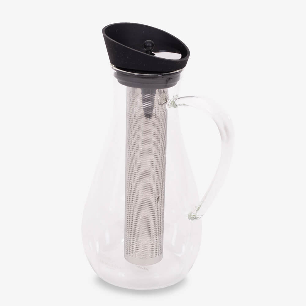 Viva Scandinavia Glass Iced Tea Infusion Carafe - Side angle of carafe