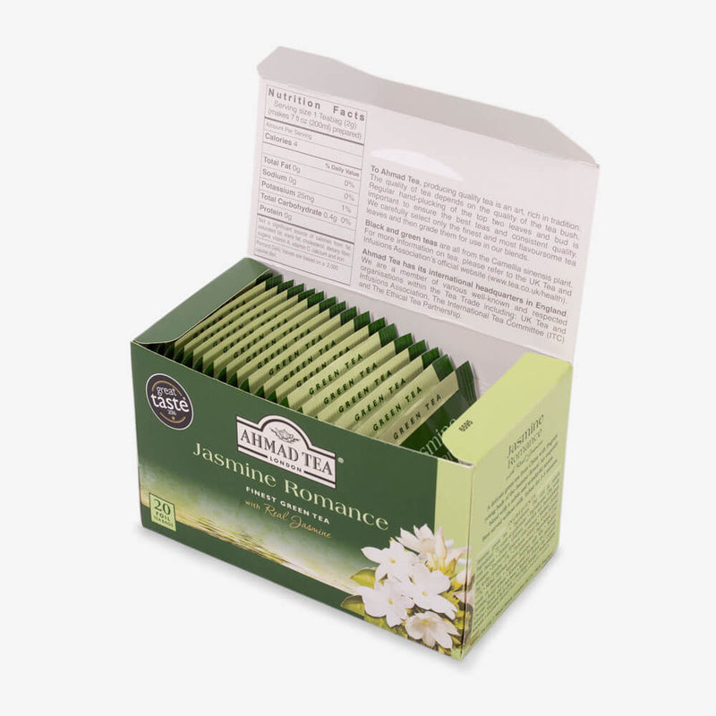 6 Packs of 20 Teabags - Open box on side