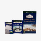 Ahmad Tea Evening Tea Decaffeinated  20 Teabags - Box, envelope and teabags