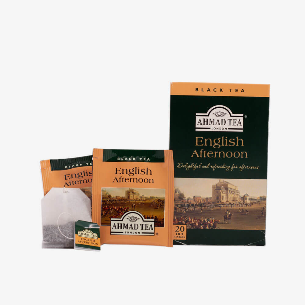 Ahmad Tea English Afternoon 20 Teabags - Box, envelope and teabags