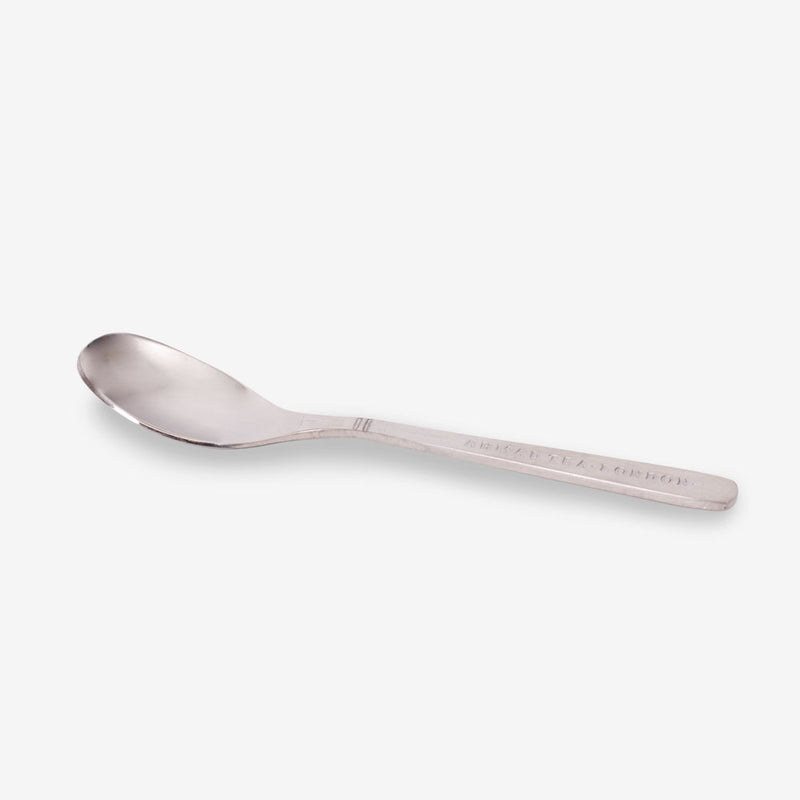 Ahmad Tea Stainless Steel Teaspoon - Side angle of teaspoon