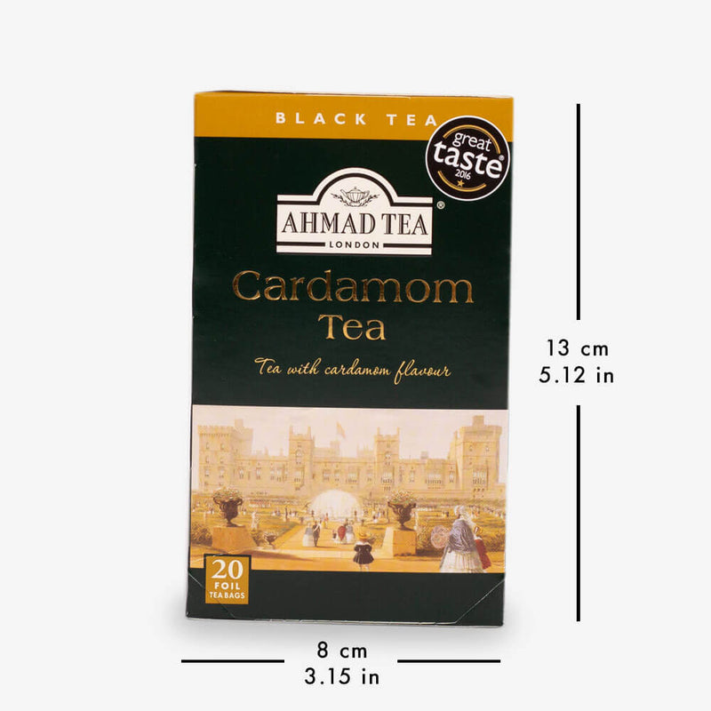 6 Packs of 20 Teabags - Box with dimensions