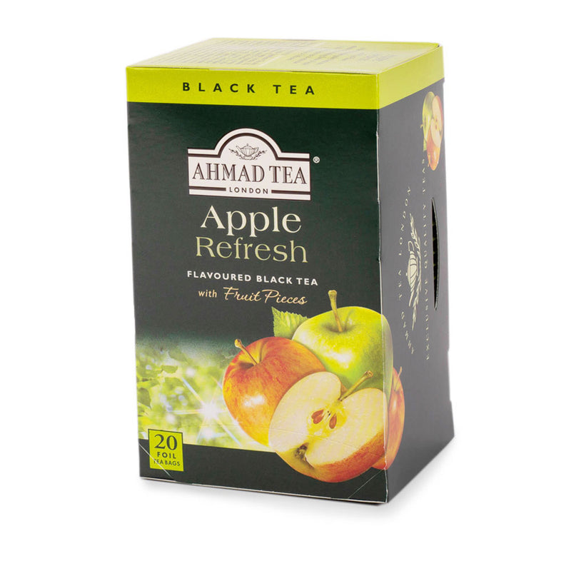 Apple Refresh 20 Teabags - Side angle of box