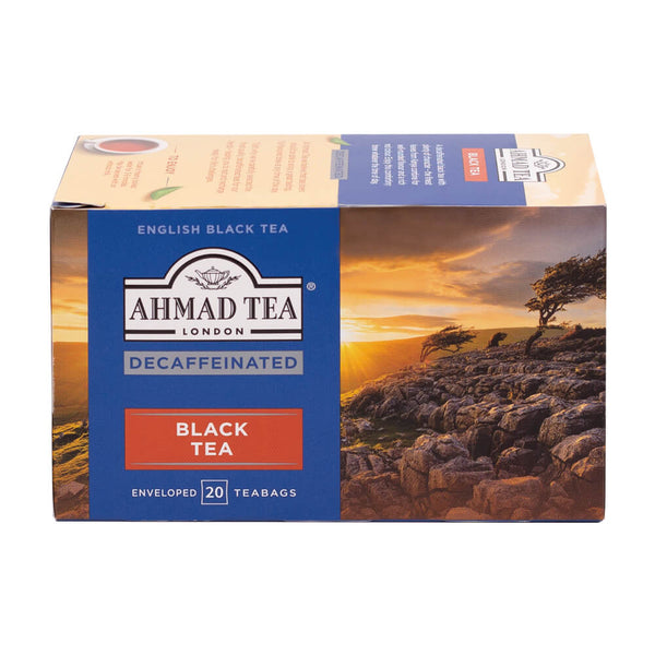 Decaffeinated Black Tea 20 Teabags - Side of box