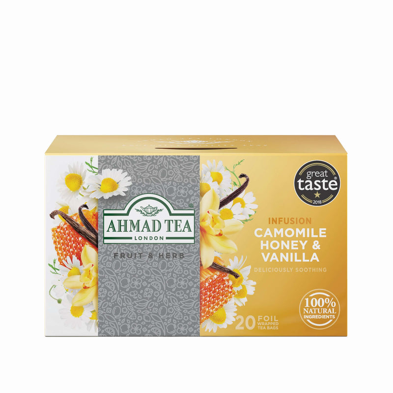 Camomile, Honey & Vanilla Infusion - 6 Packs of 20 Foil Teabags