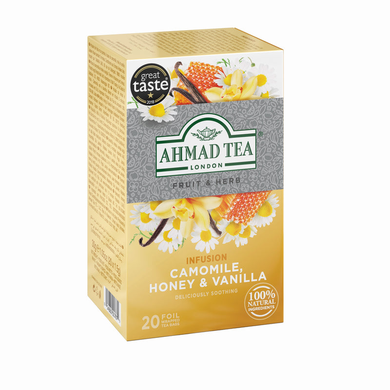 Camomile, Honey & Vanilla Infusion - 6 Packs of 20 Foil Teabags