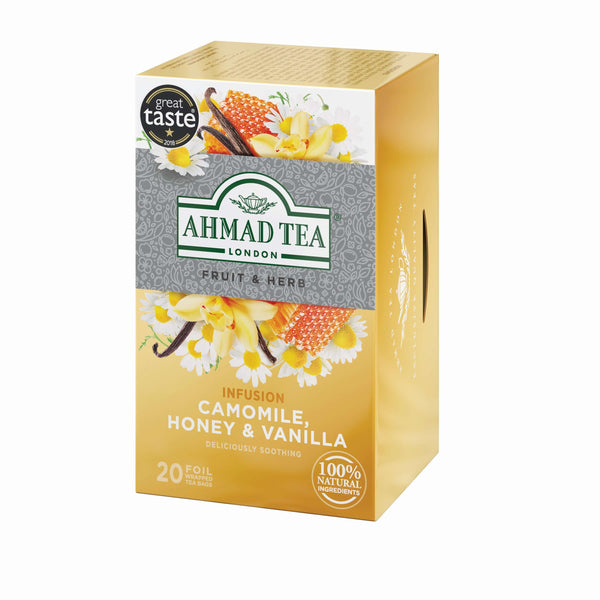 Camomile, Honey & Vanilla Infusion - 6 Packs of 20 Foil Teabags