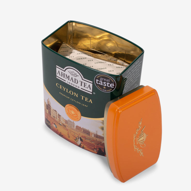 Ceylon 100g & 200g Loose Leaf Caddy from English Scene Collection - Open caddy