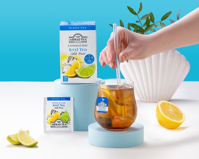 Lemon & Lime Iced Tea Cold Brew 20 Teabags - Lifestyle image