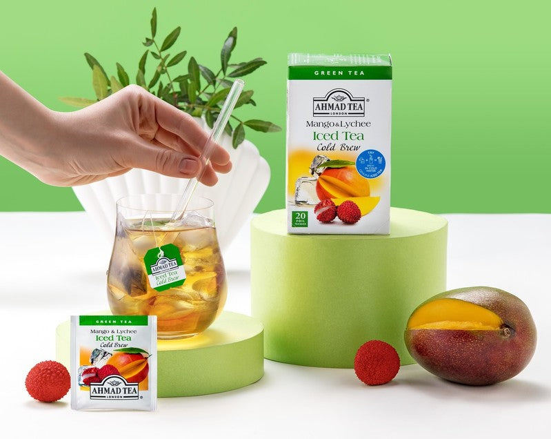 Mango & Lychee Iced Tea Cold Brew 20 Teabags - Lifestyle image