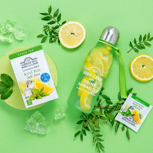 Lemon & Mint Cold Brew Iced Tea 20 Teabags - Lifestyle image