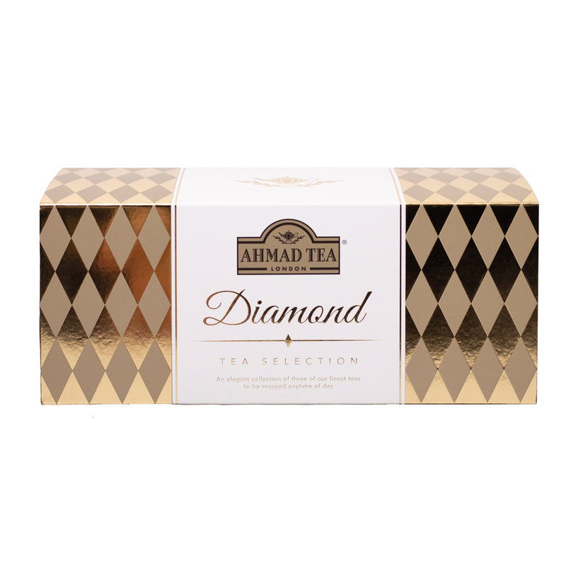 Mini Diamond Selection with 3 Black Teas 30 Teabags from Diamond Christmas Collection - Front of box