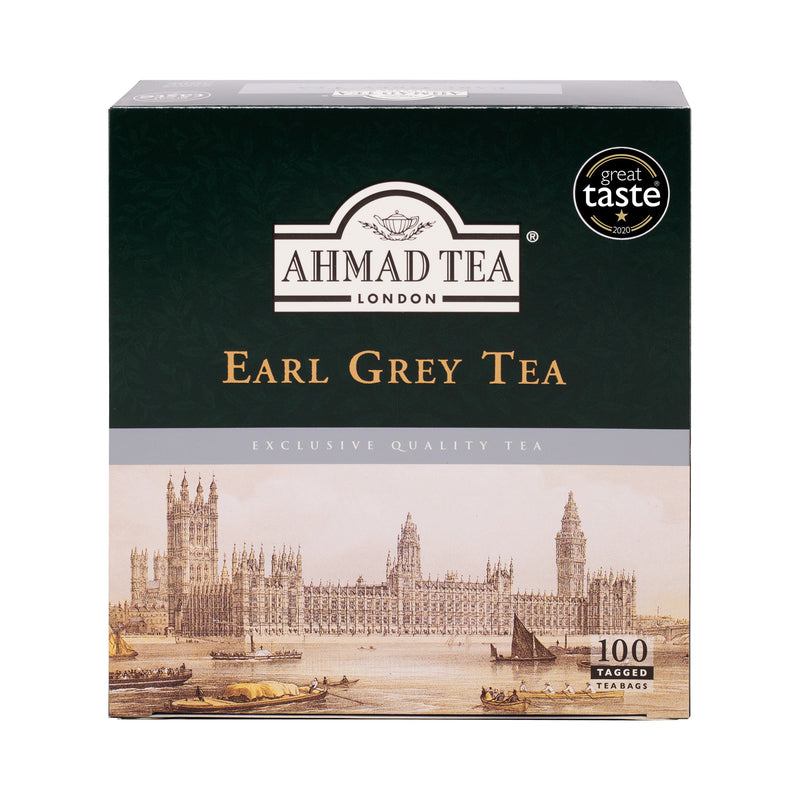 Earl Grey Tea 100 Teabags - Front of box