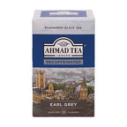 Ahmad Tea Decaffeinated Earl Grey Tea  20 Teabags - Front of box