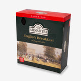 English Breakfast 100 Foil Teabags -  Side angle of box
