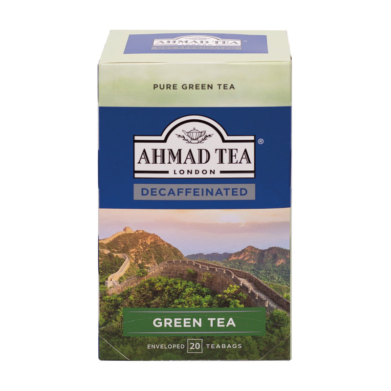 Decaffeinated Green Tea 20 Teabags - Front of box