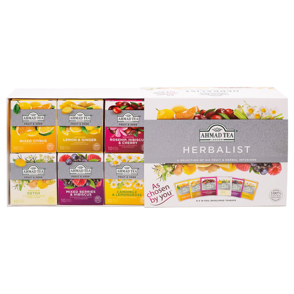 Herbalist Selection of 6 Fruit & Herb Infusions - 60 Teabags