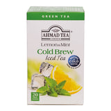 Lemon & Mint Cold Brew Iced Green Tea  20 Teabags - Front of box 