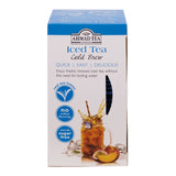 Peach & Passion Fruit Iced Tea Cold Brew 20 Teabags - Top of box