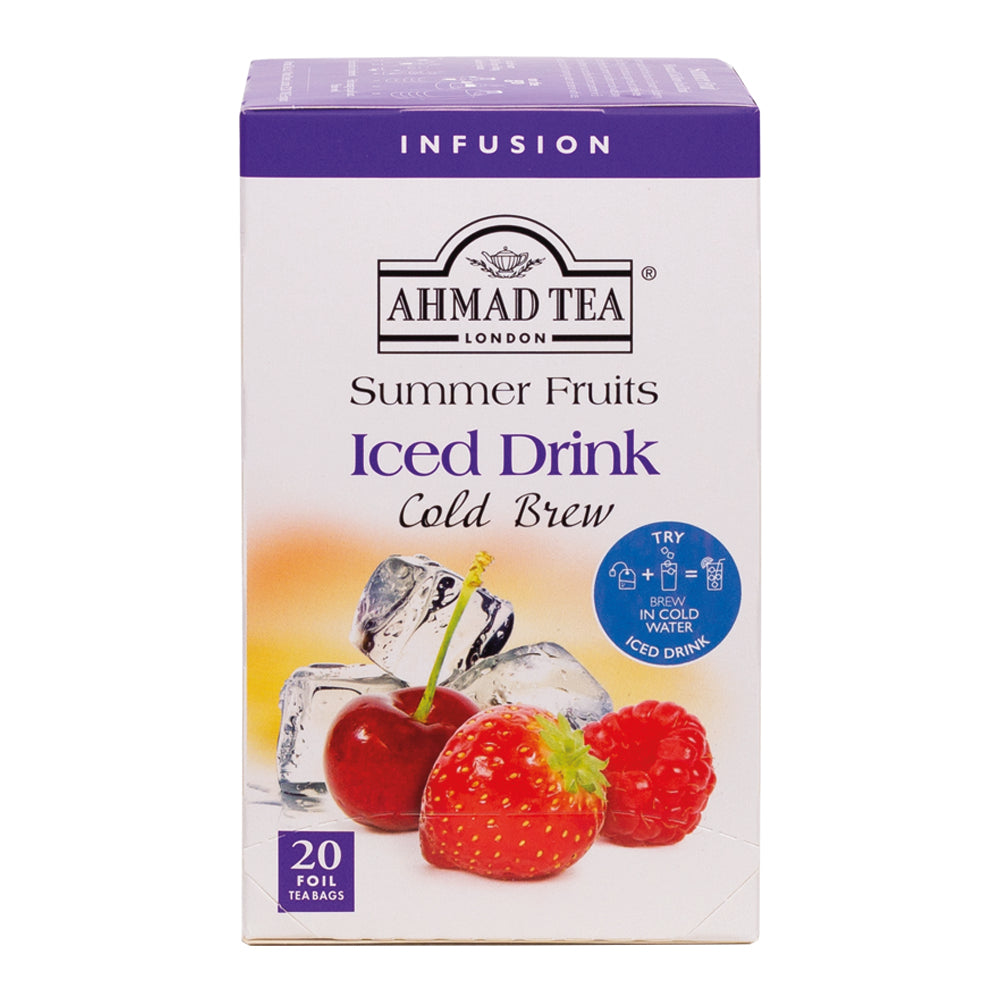 Summer Fruits Iced Drink Cold Brew 20 Teabags - Front of box