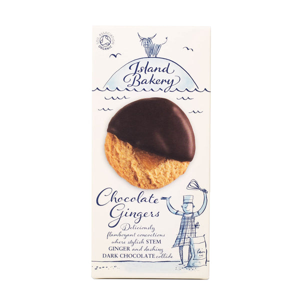 Island Bakery Chocolate Ginger Biscuits - Front of box
