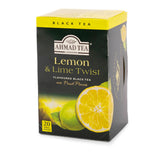 Lemon & Lime Twist 20 Teabags - Side angle of box