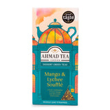 Mango & Lychee Soufflé Dessert Green Tea  15 Pyramid Teabags - Front of box