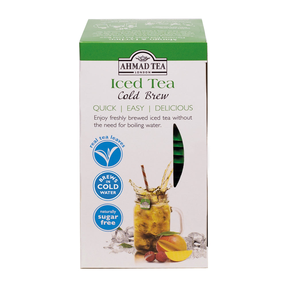 Mango & Lychee Iced Tea Cold Brew 20 Teabags - Top of box