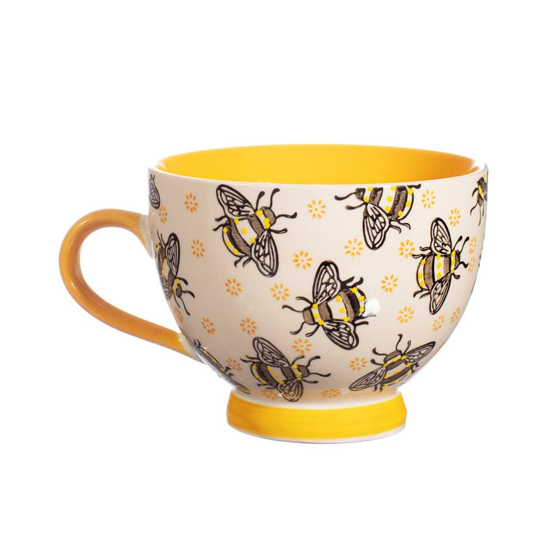 Sass & Belle Yellow Busy Bees Mug - Back of mug