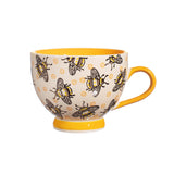 Sass & Belle Yellow Busy Bees Mug - Front of mug
