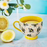 Sass & Belle Yellow Busy Bees Mug - Summer Table
