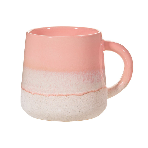 Sass & Belle Mojave Glaze Pink Mug - Front of Mug