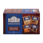 Ahmad Tea Decaffeinated Indulgent Selection of 4 Black Teas 20 Teabags - Side of box