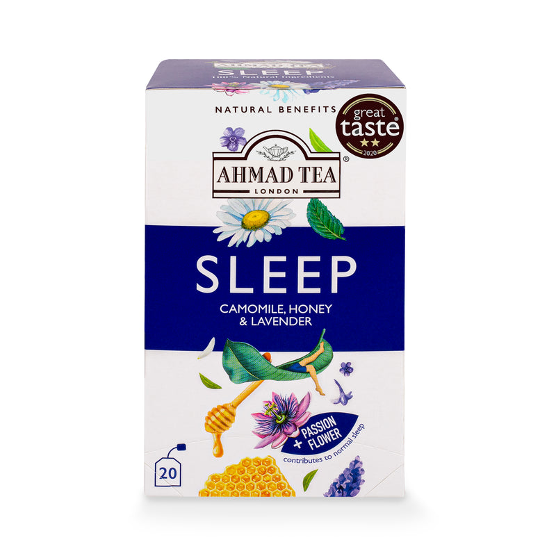 Camomile, Honey & Lavender "Sleep" Infusion  20 Teabags - Front of box