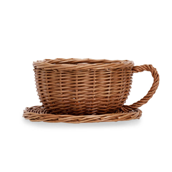 Wicker Teacup Basket (Small) - Front of basket